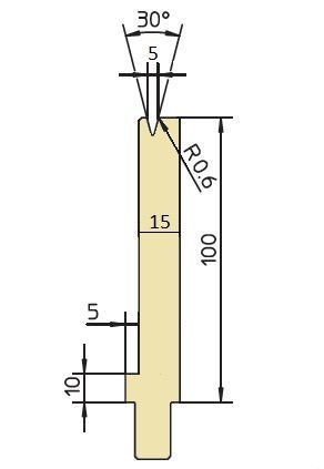Matrize Typ Trump V5-30°