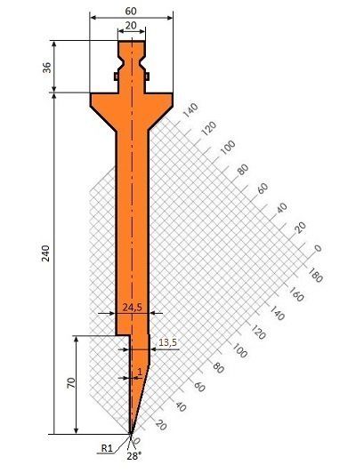 Abkantstempel GWP-T1238