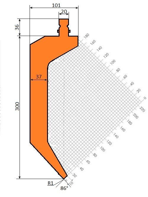 Abkantwerkzeug Typ Trumpf GWP-T300S