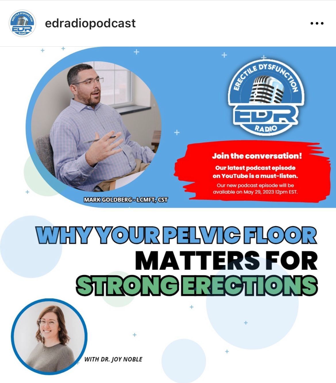 flyer for erectile dysfunction podcast episode