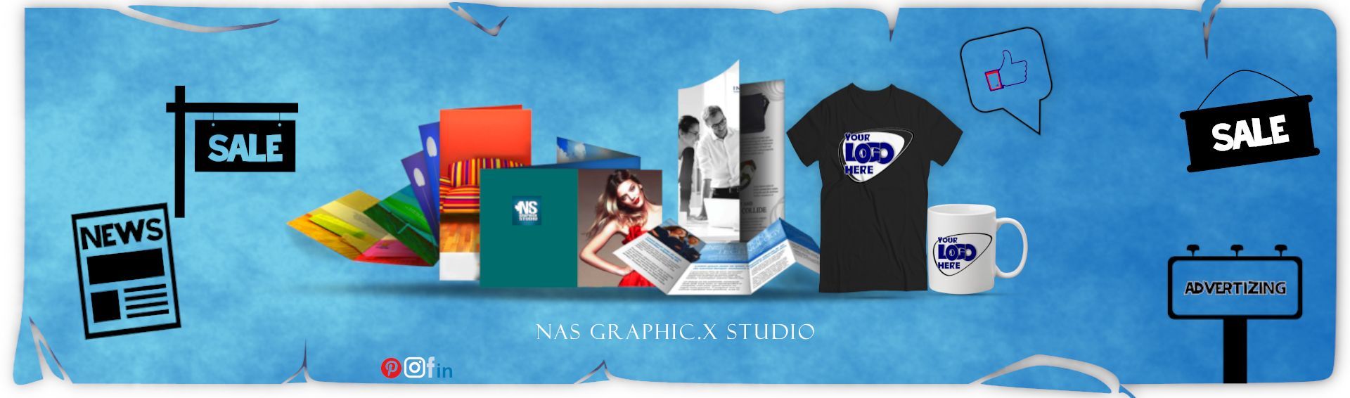 Explore graphic design and printing services by NAS Graphic.X Studio, providing expert solutions to meet all your design and printing requirements. Custom print marketing material by NAS Graphic.X Studio.