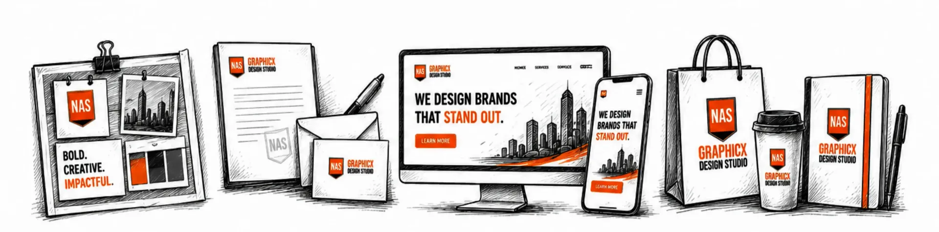 A logo appears on almost every major customer touchpoint.