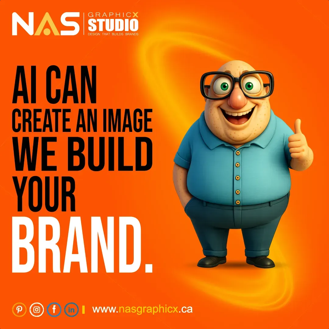 AI can create an image, NAS GraphicX Studio builds your brand