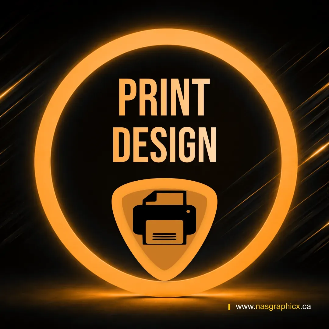 Business cards, flyers, brochures, roll-up banners, signage, and print-ready marketing materials.