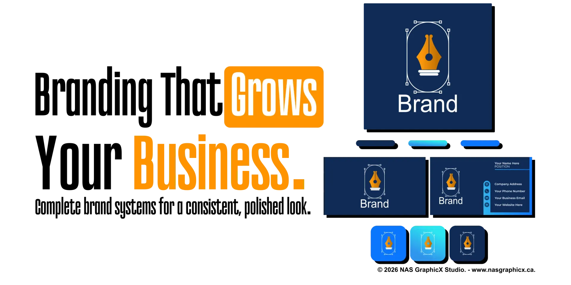 Hero banner showing geometric design elements symbolizing business growth and innovation.