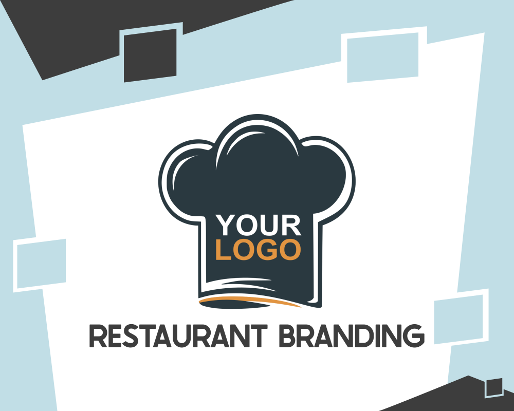 Restaurant branding design featuring logo concept and modern visual identity.