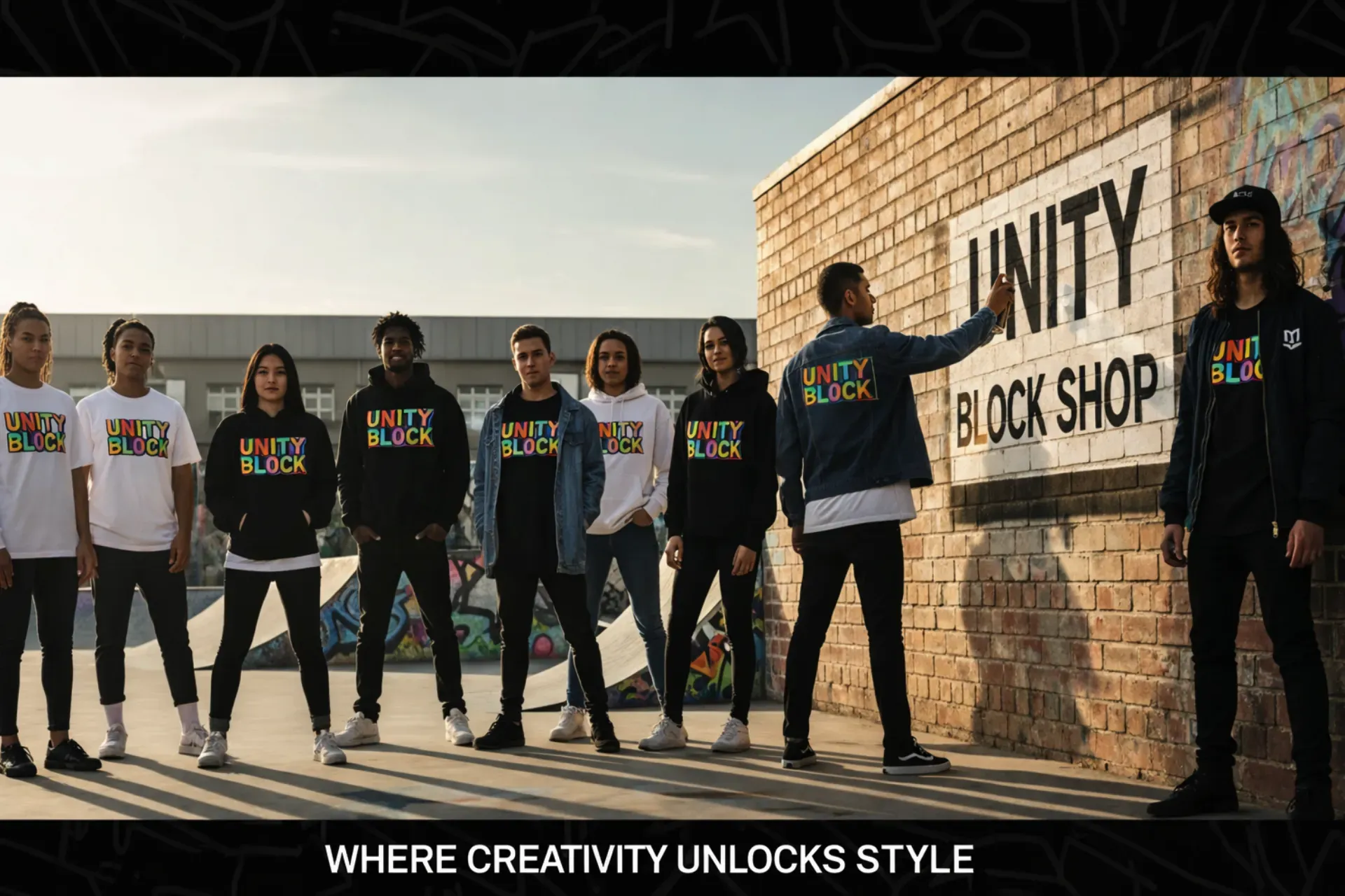 Explore the Unity Block collection by NAS Graphic.X Studio, showcasing a variety of custom-designed products and merchandise for unique branding and personal style. Unity Block Fall-Winter collection promo with women’s hoodies Bear-y Canadian and Teen Rated T by NAS GraphicX Studio