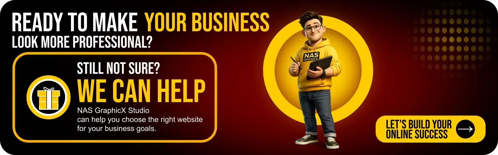 NAS GraphicX Studio website design help for businesses seeking a professional online presence.