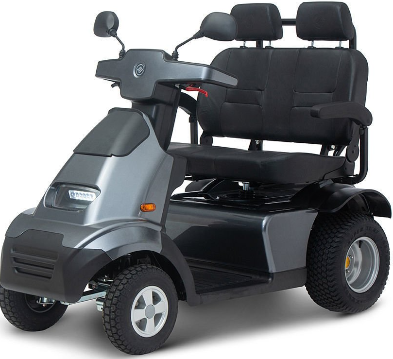 Scooter Breeze S 4 Mobility scooter - double siège - le Breeze S4 roues est un scooter électrique élégant et robuste, conçu pour un usage extérieur.