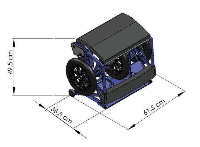 Dimensions Largeur & longueur du scooter diblasi R30