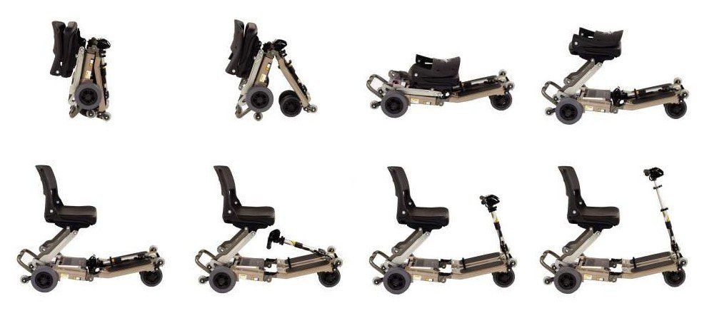 système de pliage du scooter Luggie