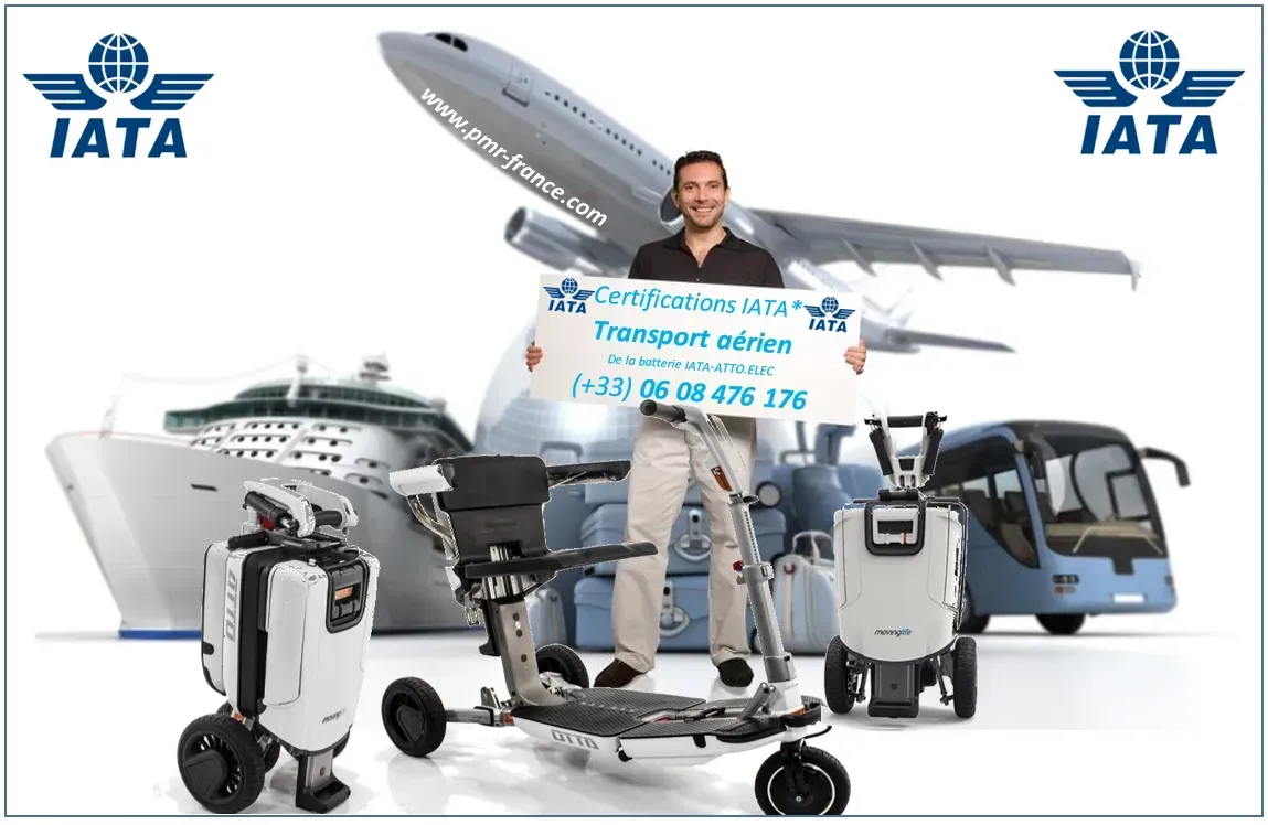 Certificat iata du Scooter électrique pliable 4 roues ATTO Certificat iata du Scooter électrique pliable 4 roues ATTO