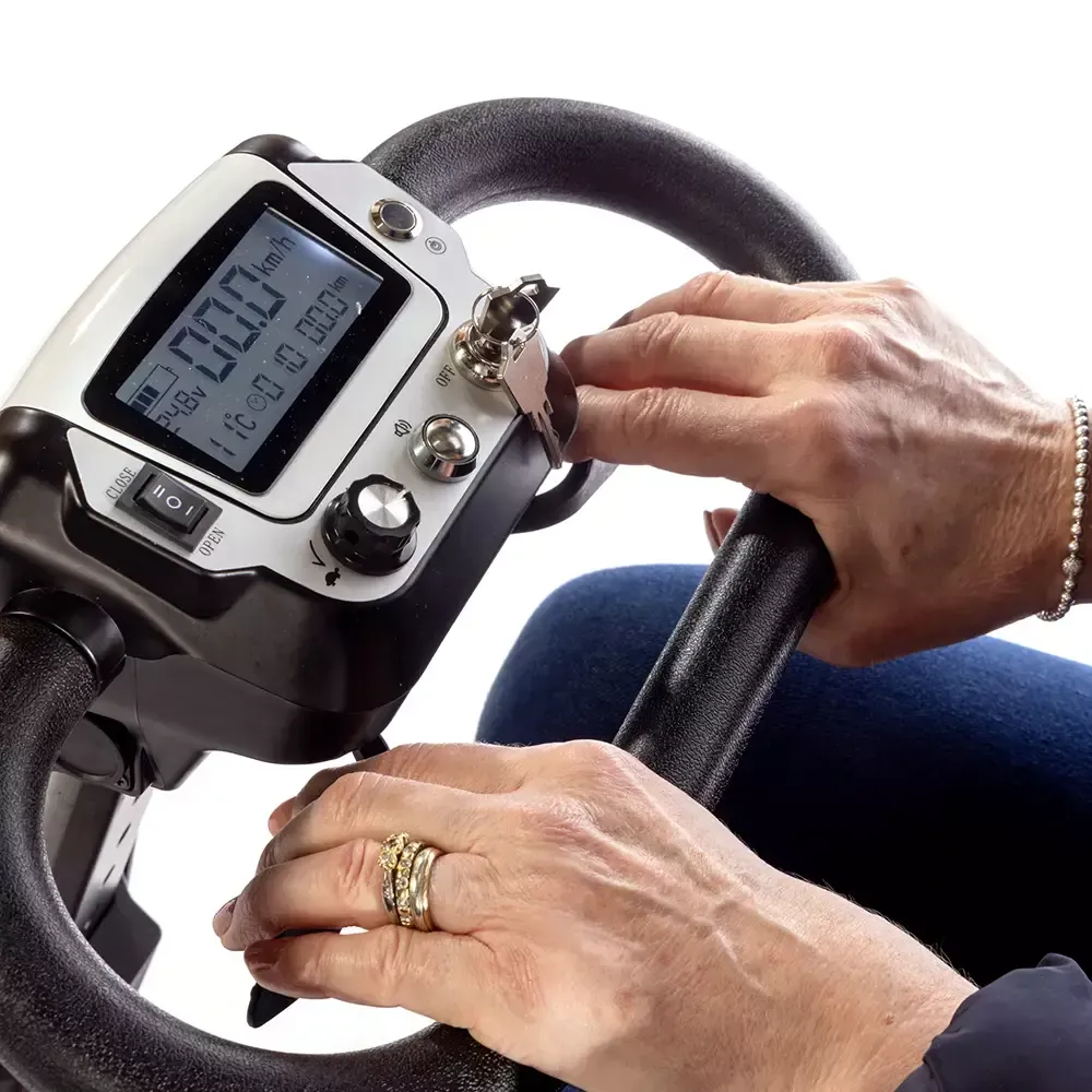 commande Scooter Électrique Ergo MOJO Pliable et Compact Poste de pilotage Scooter Électrique Ergo MOJO Lit