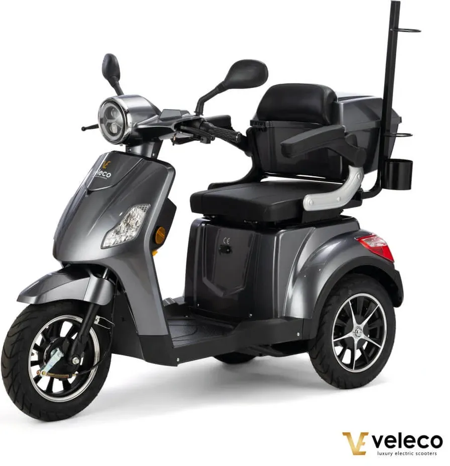 Scooter Ultra Lite Traction 4 roues de voyage pliable Scooter Draco Veleco : haute qualité, confort et performance. Idéal pour les aînés et les personnes handicapées.