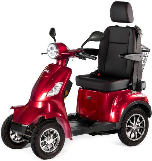 Scooter FASTER VELECO FASTER rouge Li-Ion battery & Captain vitesse max 25km/h, moteur 1000W, autonomie 45-50km, homologué route