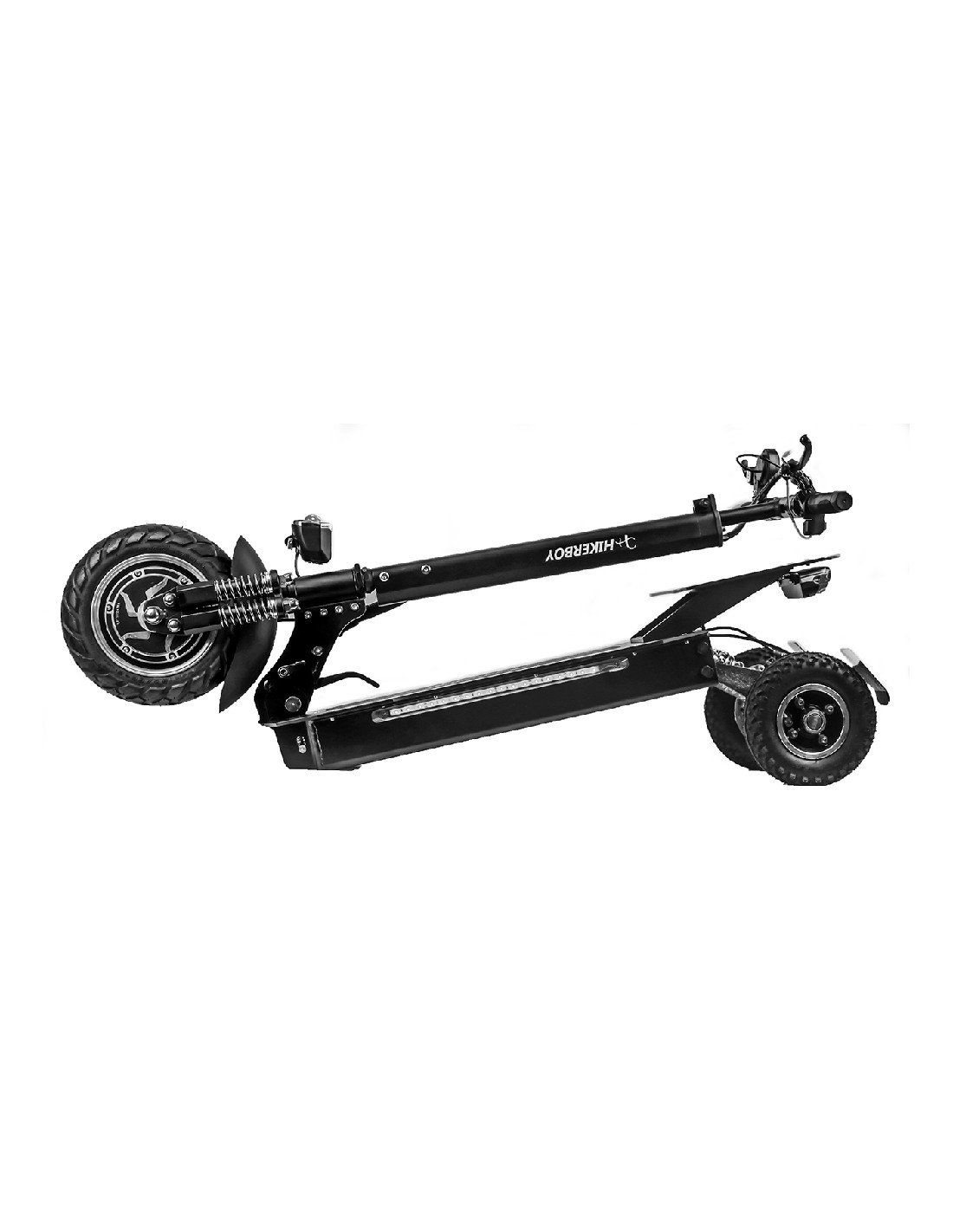 Trottinette électrique PMR avec siège tout terrain off road. Conduite souple, stabilité renforcée et sécurité accrue