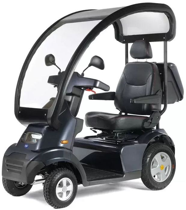 Brise S 4 Mobility électrique scooter - Toit Panoramique Le Brise S4 roues est un scooter électrique élégant et robuste, conçu pour un usage extérieur.