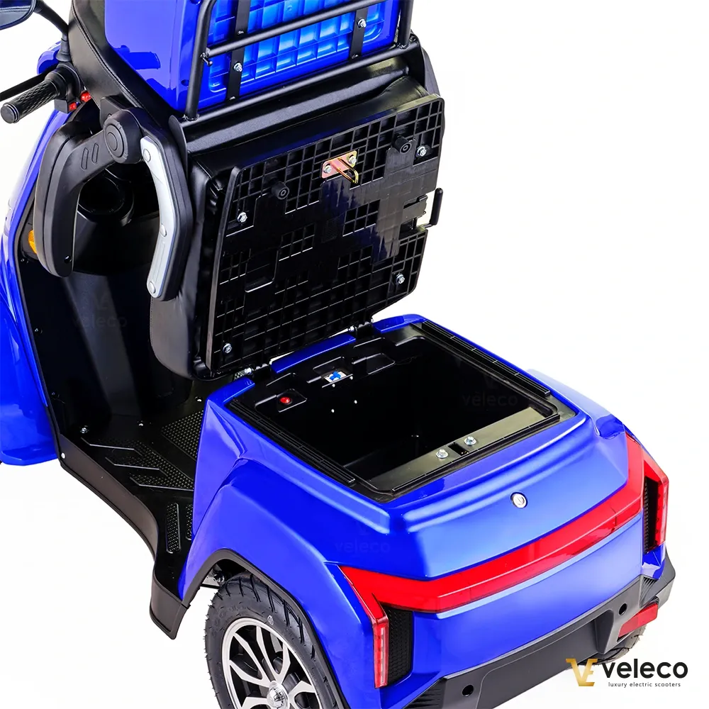 Scooter électrique GRAVIS de VELECO, moteur 1000W, batterie lithium amovible, parfait pour la mobilité réduite