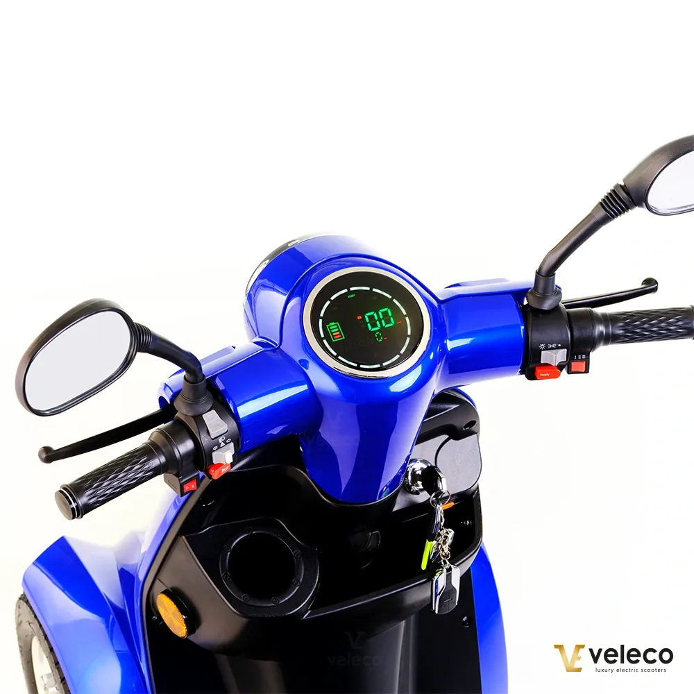 Scooter électrique GRAVIS de VELECO, moteur 1000 watts, batterie lithium amovible, idéal pour mobilité réduite