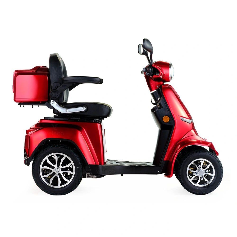 Scooter électrique GRAVIS de VELECO, 1000W, coffre et rétro. Accessoire pour mobilité réduite