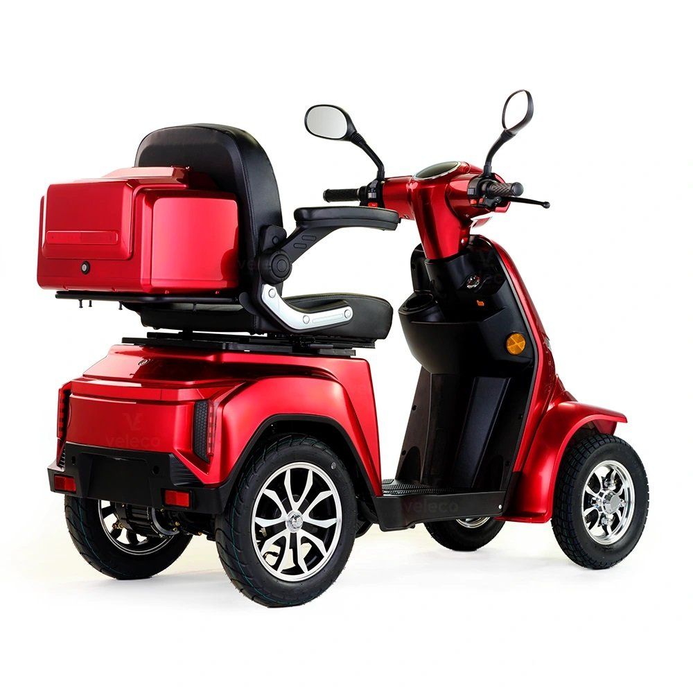 Scooter électrique GRAVIS de VELECO - Scooter électrique de 1000 watts avec batterie lithium amovible et coffre, pour personnes à mobilité réduite ou handicap
