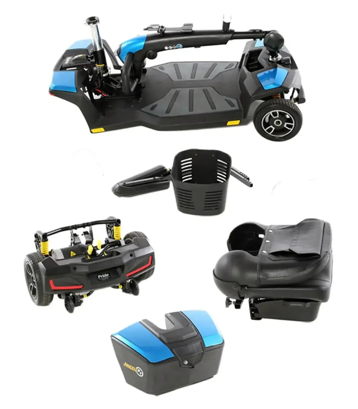 Scooter électrique Pride Jazzy Zero Turn 8 ZT8 Carbon Long Life, 4 roues, ultra maniable, adapté à la mobilité réduite, présenté par PMR France