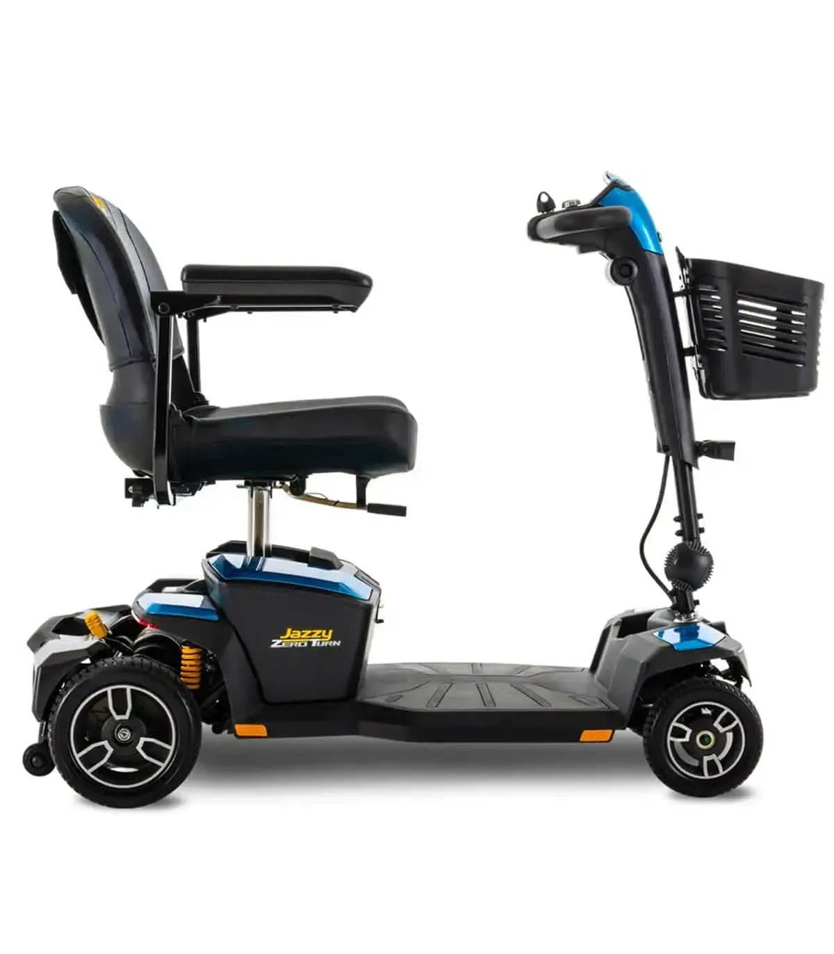 Scooter électrique Pride Jazzy Zero Turn 8 ZT8 Carbon Long Life, 4 roues, ultra maniable, adapté à la mobilité réduite, présenté par PMR France