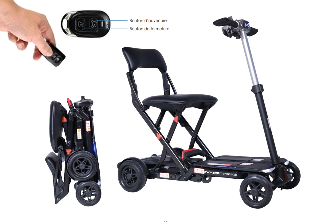 Scooter électrique Ergo SL NG : confort pliable et compact pour une mobilité simplifiée. Idéal pour les déplacements en ville et les voyages