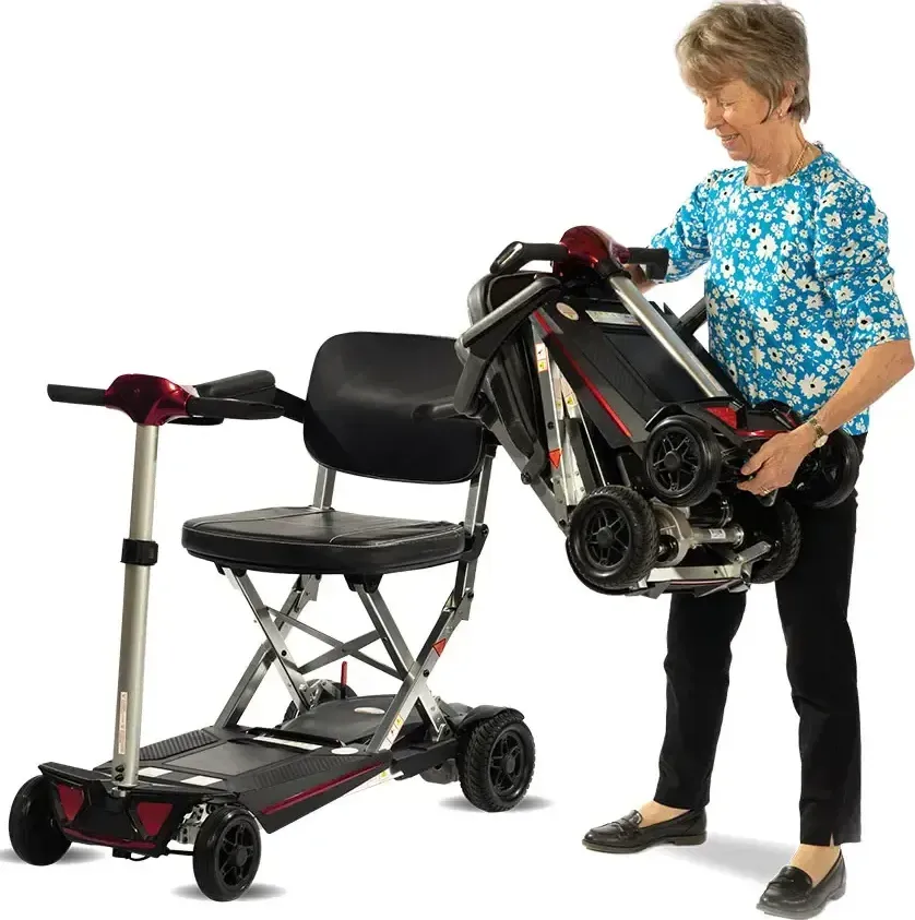 Scooter pliable électrique 4 roues SL-NG ERGO-CONCEPT, avec siège et 2 batteries Lithium