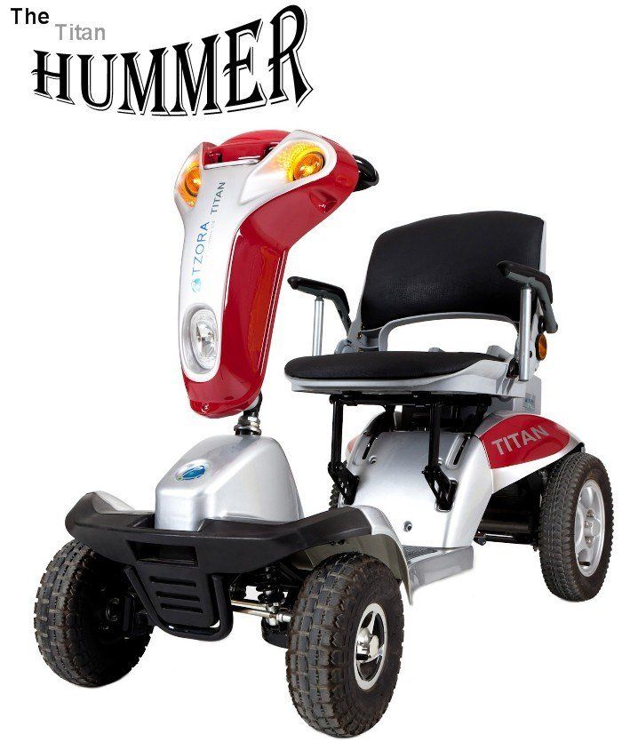 SCOOTER TOUT CHEMIN PLIANT TITAN HUMMER LITHIUM 4 ROUES Entièrement Suspendu +100 kms, Le moteur du TITAN, situé entre les roues arrières, a une puissance maxi de 1400 Watts. Il est équipé d’un différentiel. Ce système permet une vitesse de rotation indépendante sur chaque roue. Ainsi, en virage, la tenue de route est excellente car la puissance est toujours transmise à la roue ayant la meilleure adhérence. mobilité réduite parfaitement