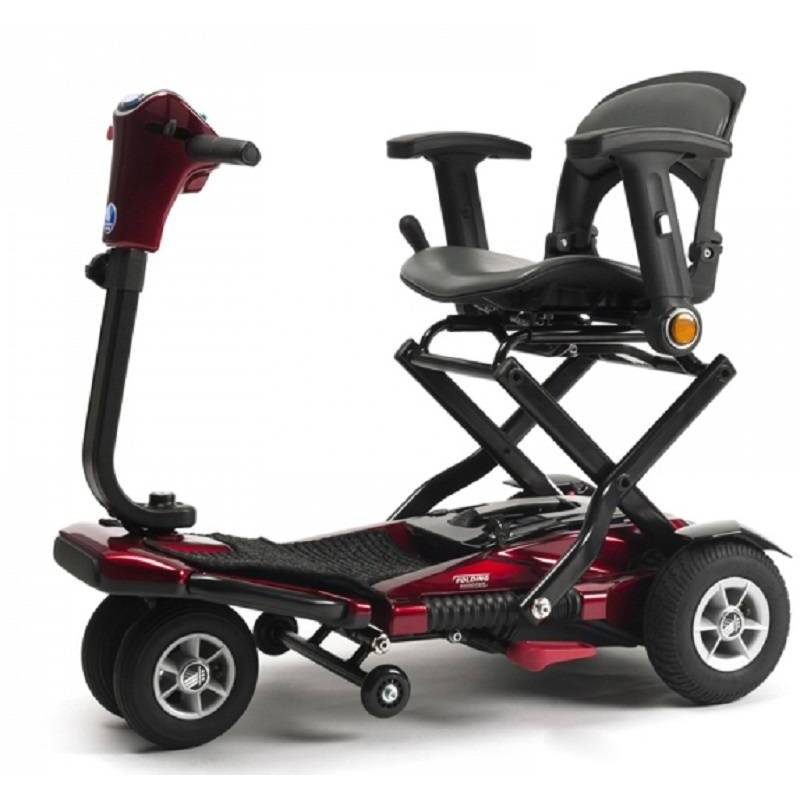 SCOOTER ÉLECTRIQUE PLIABLE SEDNA PREMIUM | VERMEIREN France SA parfait pour être emporté et replié en quelques minutes. Ultra léger avec une autonomie de 25 km et une Vitesse maxi de 8 Km/h, Batterie Lithium 11.5 Ah chargeur de batteries