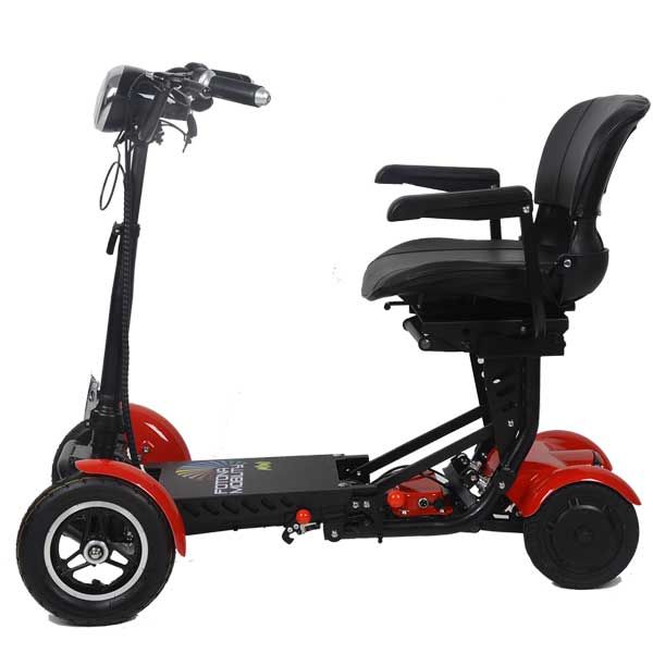 Scooter électrique pliable, confortable et sécurisé. Moteur double puissant, autonomie jusqu'à 50 km. Idéal pour la mobilité réduite