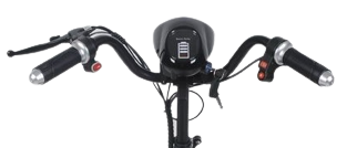 Scooter électrique pliable avec siège confortable. Puissant moteur double, autonomie jusqu'à 50 km, affichage LCD. Idéal pour PMR