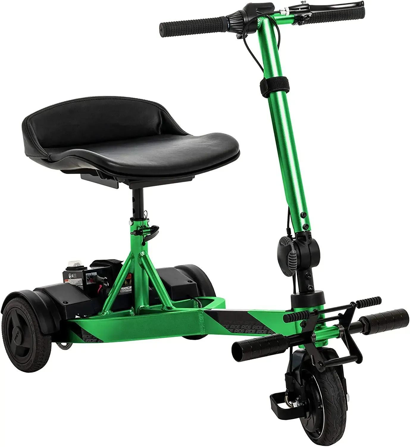 iRide : scooter léger et portable pour voyager sans effort. Batterie aérienne au lithium, freins manuels et accélérateur facile à utiliser
