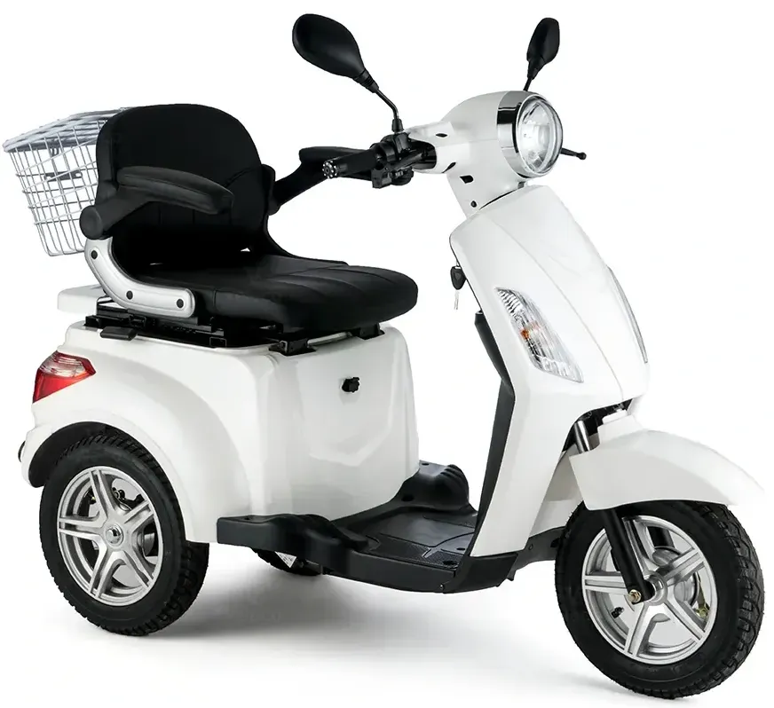 Scooter ZT15 VELECO: Mobilité optimale 3 roues. Prêt à l'emploi. Frein électromagnétique automatique. Compteur de vitesse LED