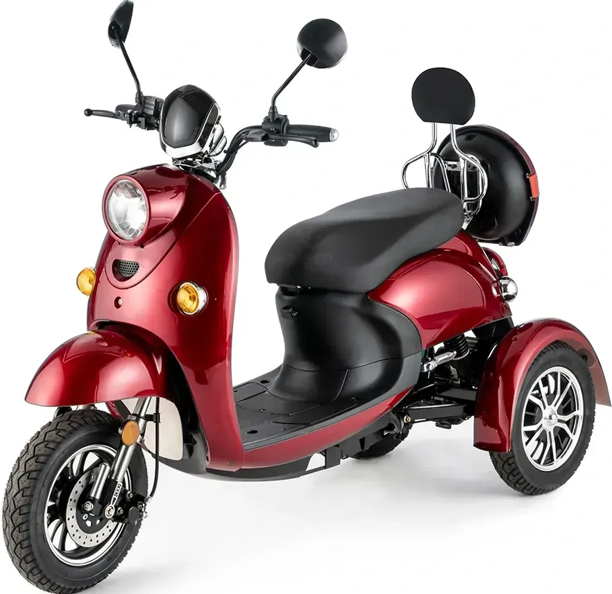 Scooter électrique Vespa ZT63 : style rétro, mobilité moderne. Parfait pour les PMR et les seniors.