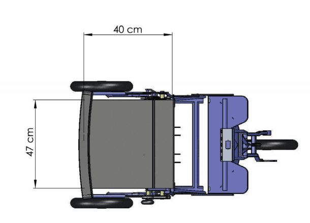 Dimensions Assise du scooter diblasi R30