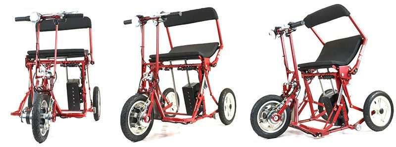 Scooter R30 Di Blasi : compact, pliable électriquement, autonomie 25 km, facile à utiliser, escalade jusqu'à 11% de pentes