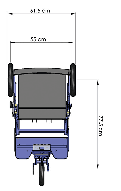 Dimensions Largeur du scooter diblasi R30