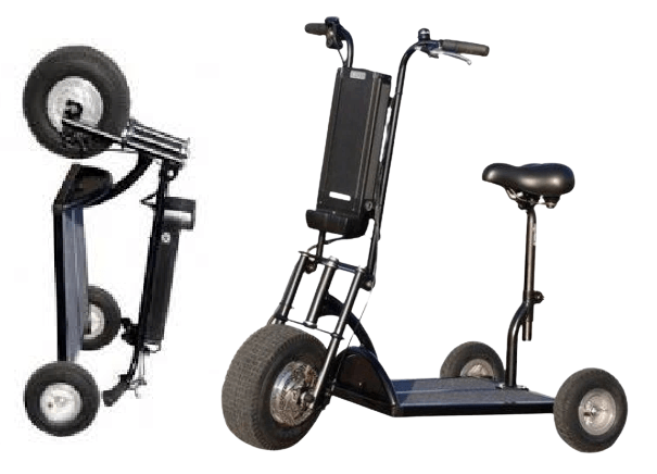 Une trottinette PMR 3 roues, avec siège, made in Brest. On adore !