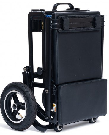 Scooter électrique pliable, ultra léger, avec siège et 3 roues. Facile à transporter et confortable pour les déplacements urbains