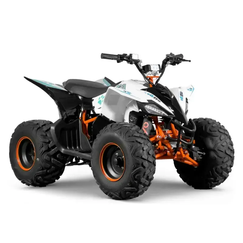 Vous recherchez un quad électrique pour enfant, à la fois puissant, simple à prendre en main et proposé à un prix accessible ?
EIM vous présente le quad électrique Kayo EA110 – 2100 W.
Parfaitement conçu pour les enfants et les adolescents, ce quad combine performance, sécurité et fiabilité pour offrir des heures de plaisir en toute sérénité.
Équipé d’une batterie haute capacité 48V – 20Ah, le Kayo EA110 offre une excellente autonomie pouvant atteindre jusqu’à 2h30*, idéale pour de longues sessions de conduite.