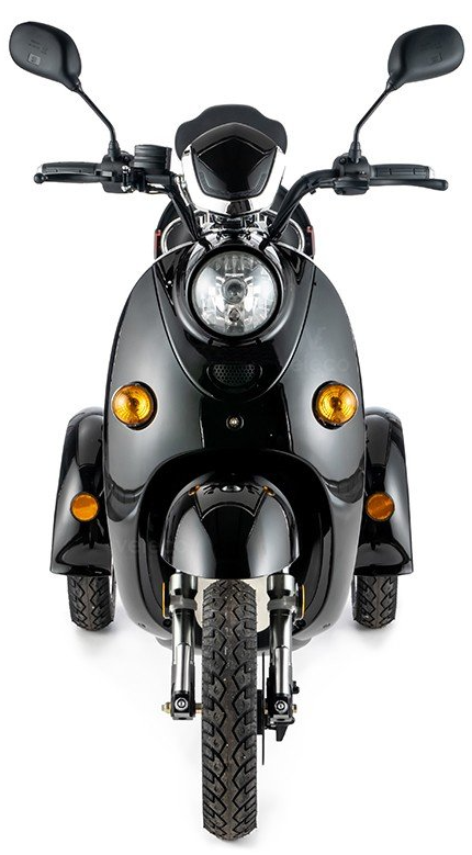 Scooter électrique VELECO ZT63 pour PMR et seniors. Style rétro Vespa, confort moderne. Homologué route.