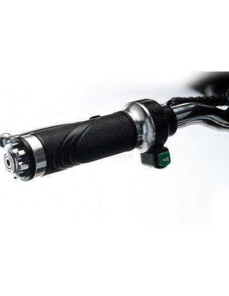 Trottinette électrique ZT16 de VELECO : mobilité pour PMR, 750W, pneu et frein, avec panier. Accessoire essentiel pour autonomie