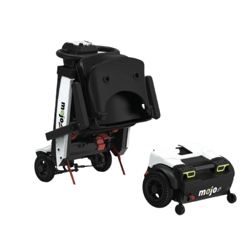 Se plie automatiquement; Compact; Ultra-léger; Pliage automatique. Le scooter électrique Ergo MOJO Lit bénéficie d'un système de pliage automatique (télécommande, application mobile, bouton)