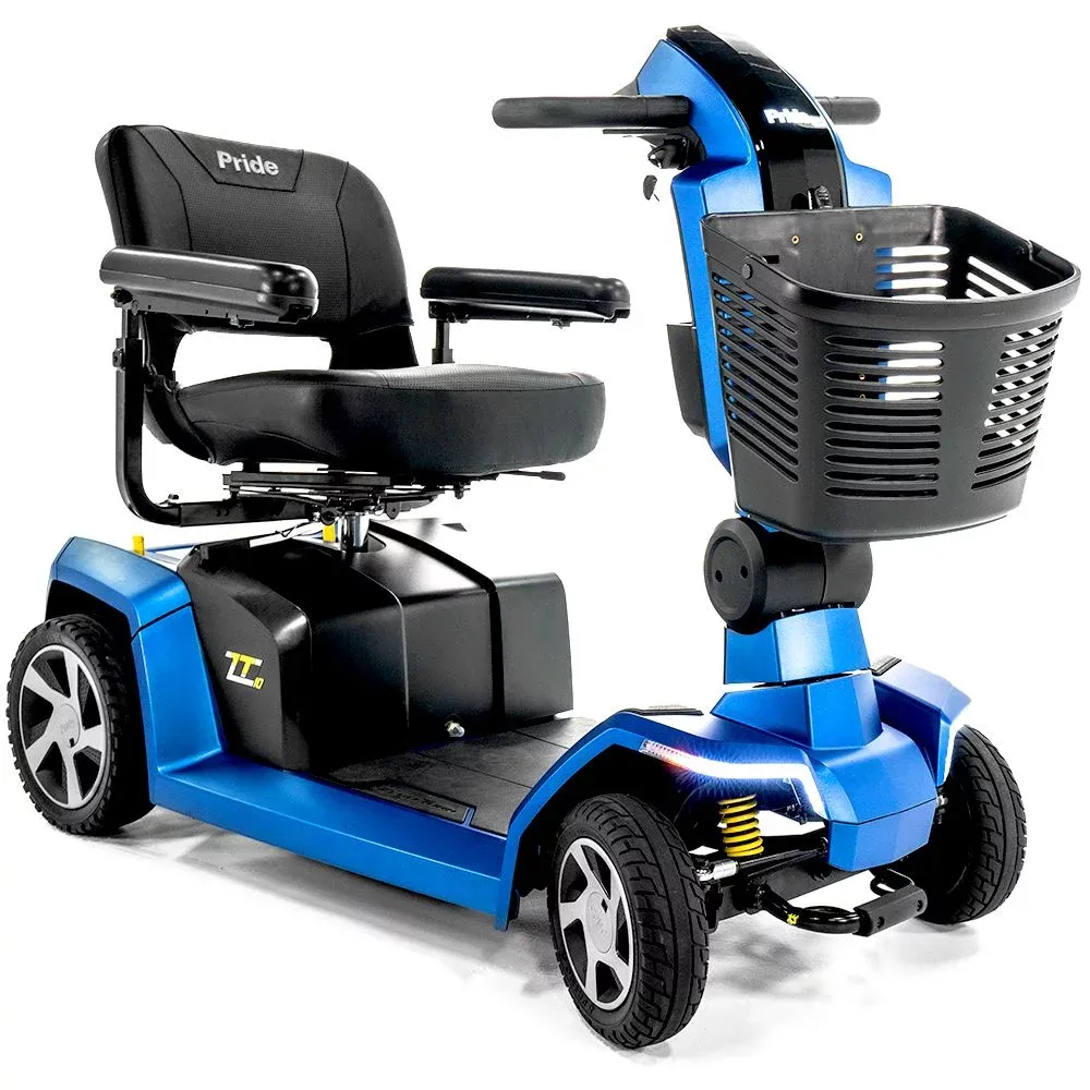 Scooter électrique Pride Mobility Zero Turn 10 - Manœuvrabilité exceptionnelle et performances robustes pour une mobilité aisée.