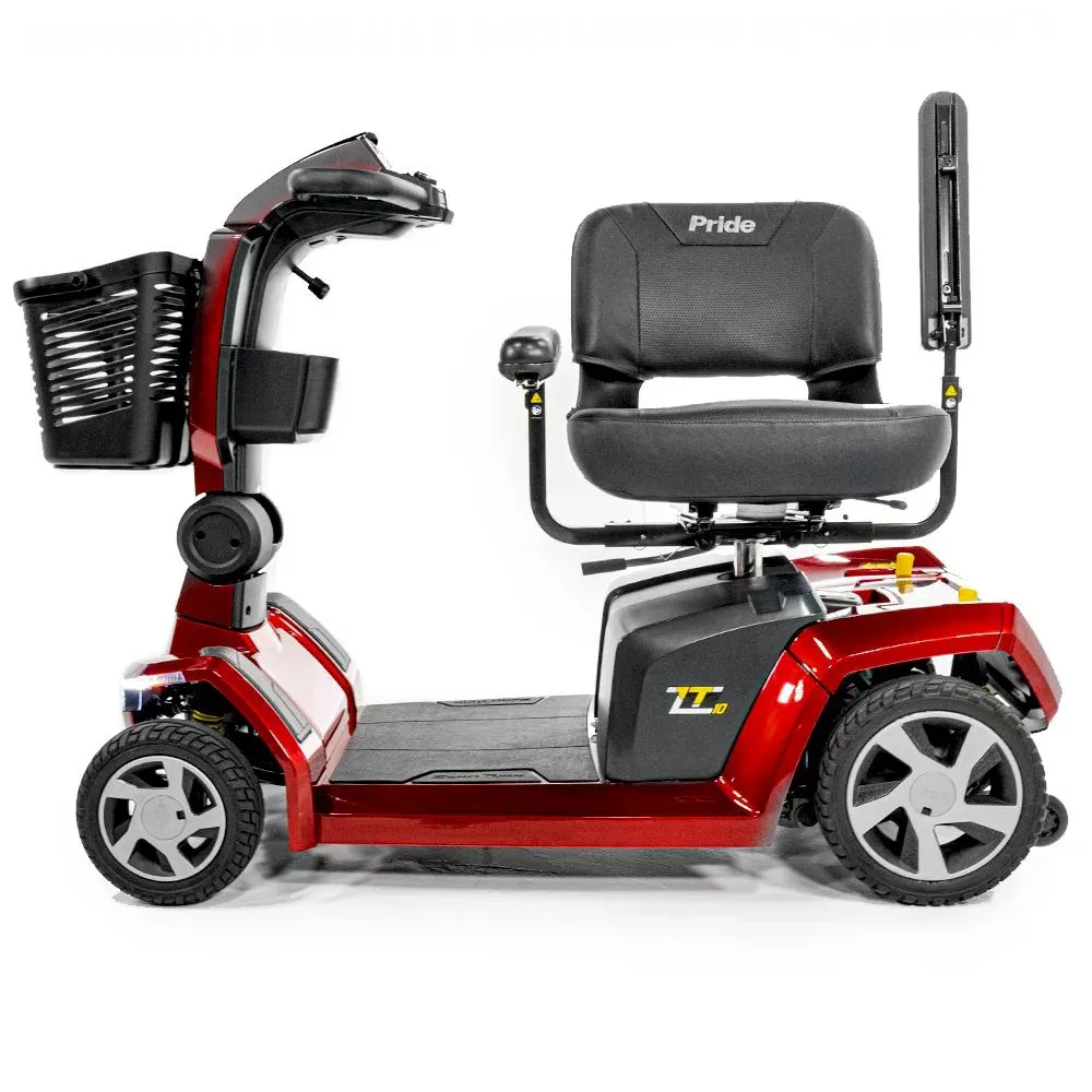 Scooter électrique Pride Mobility Zero Turn 10. Manœuvrez facilement avec le système i-turn breveté et une traction agressive pour tous les terrains