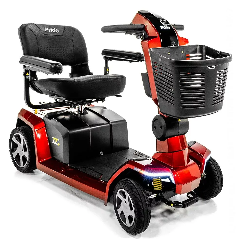 Scooter électrique Zero Turn 10 de Pride Mobility : manœuvrabilité exceptionnelle avec le système i-turn, double moteur et suspension CTS