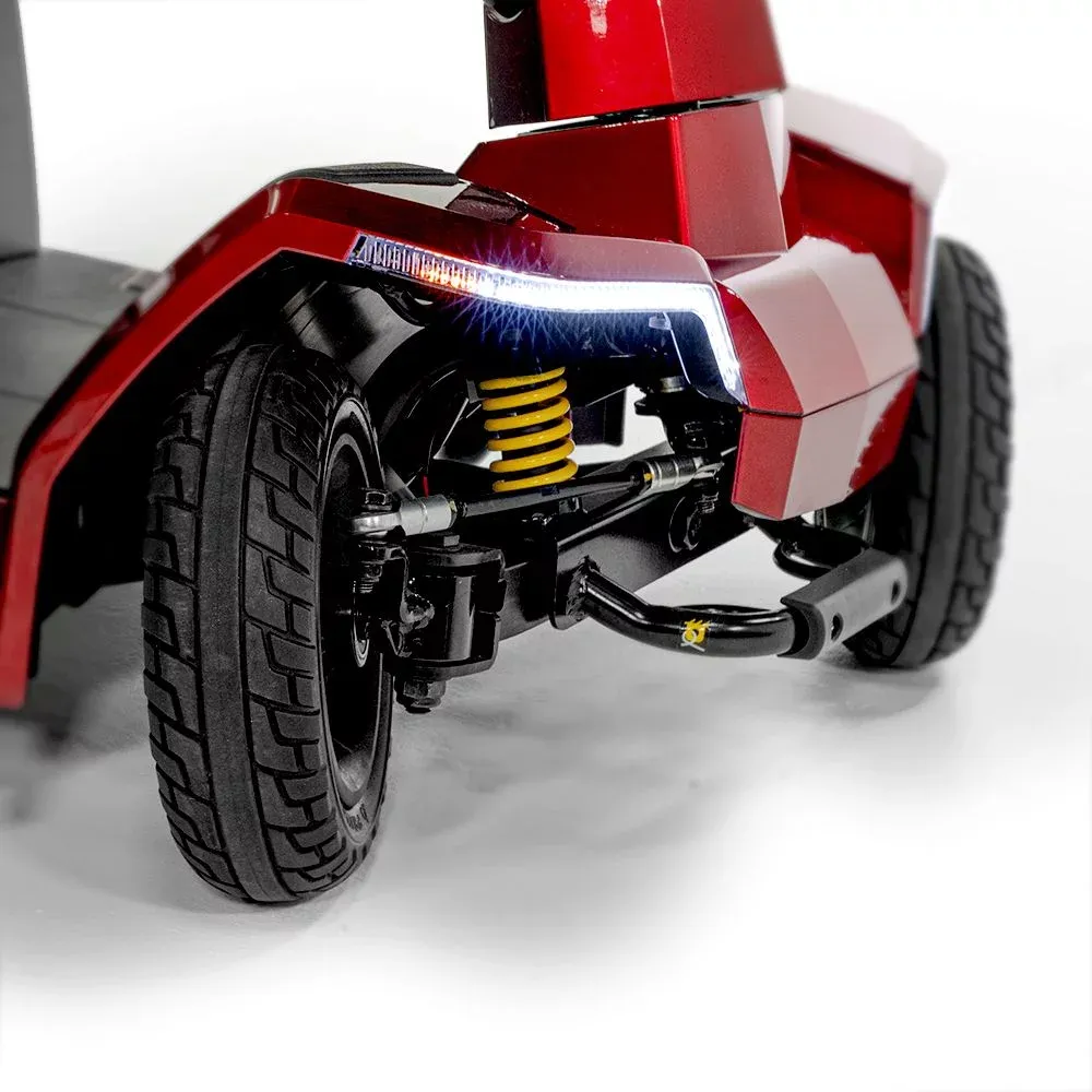 Scooter électrique Pride Mobility Zero Turn 10. Maniabilité exceptionnelle avec le système i-turn. Double moteur, suspension CTS, autonomie 30-40 km