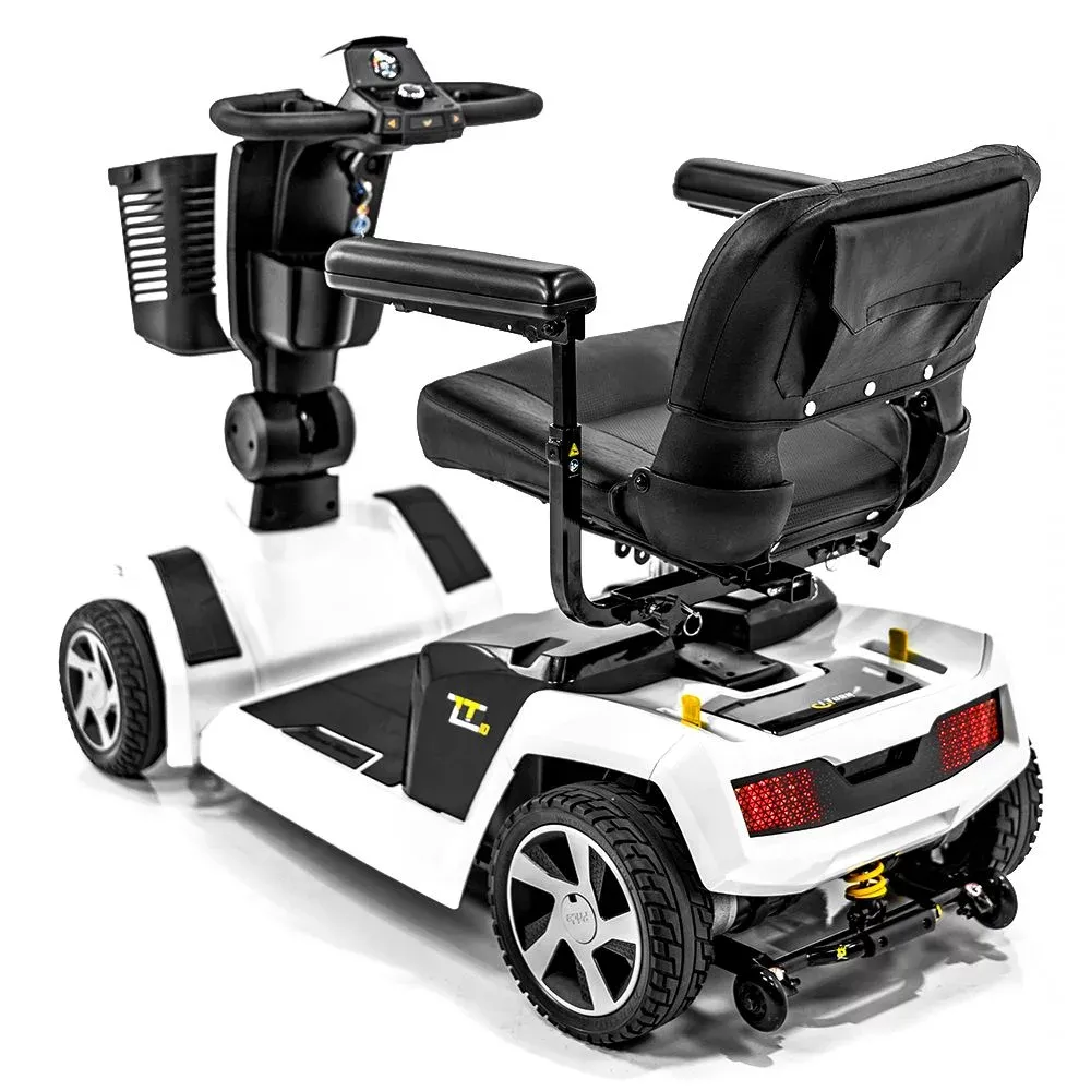 Scooter Pride Mobility Zero Turn 10 : Confort, fiabilité, mobilité. Vitesse max 10 km/h, suspension CTS.